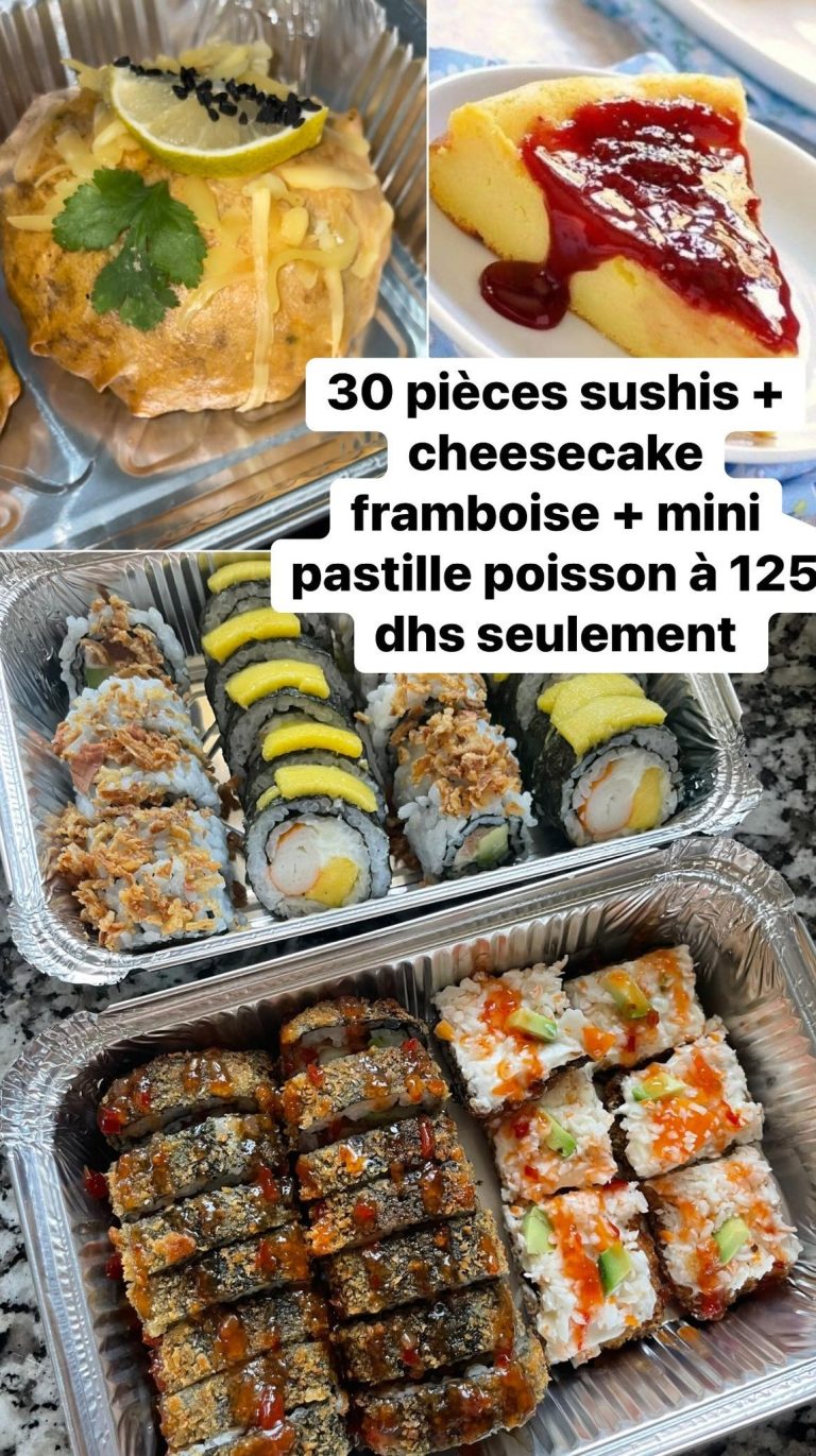 Asmaa pâtissushi menu 4